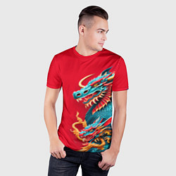 Футболка спортивная мужская Japanese dragon - irezumi, цвет: 3D-принт — фото 2