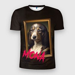 Мужская спорт-футболка Dog Mona Lisa