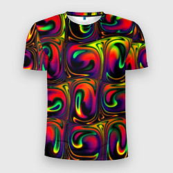 Мужская спорт-футболка Digital abstraction paint
