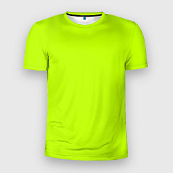 Мужская спорт-футболка Лайм цвет: однотонный лаймовый