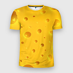 Футболка спортивная мужская Сырная текстура, цвет: 3D-принт