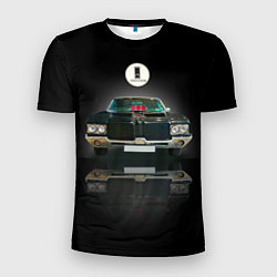 Мужская спорт-футболка Мощная спортивная машина Oldsmobile Cutlass