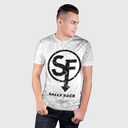 Футболка спортивная мужская Sally Face с потертостями на светлом фоне, цвет: 3D-принт — фото 2