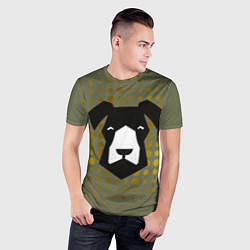 Футболка спортивная мужская Сторожевой черный пёс, цвет: 3D-принт — фото 2