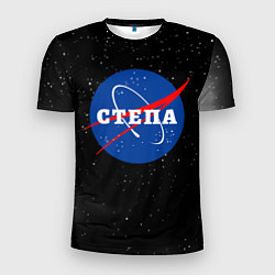 Мужская спорт-футболка Степа Наса космос