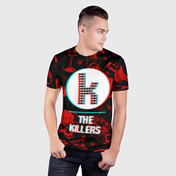Футболка спортивная мужская The Killers rock glitch, цвет: 3D-принт — фото 2