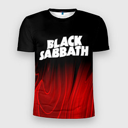 Футболка спортивная мужская Black Sabbath red plasma, цвет: 3D-принт