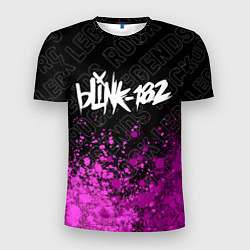Мужская спорт-футболка Blink 182 rock legends: символ сверху