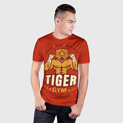 Футболка спортивная мужская Tiger - боец, цвет: 3D-принт — фото 2