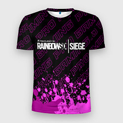 Мужская спорт-футболка Rainbow Six pro gaming: символ сверху