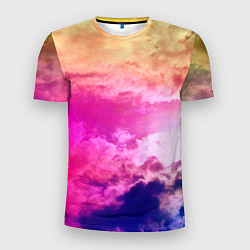 Футболка спортивная мужская Разноцветное небо, цвет: 3D-принт