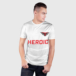 Футболка спортивная мужская Heroic white, цвет: 3D-принт — фото 2