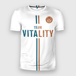Футболка спортивная мужская Форма Team Vitality white, цвет: 3D-принт