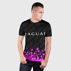 Футболка спортивная мужская Jaguar pro racing: символ сверху, цвет: 3D-принт — фото 2