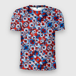 Мужская спорт-футболка Цветы России