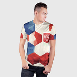 Футболка спортивная мужская Большие плиты герб России, цвет: 3D-принт — фото 2