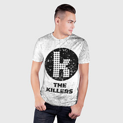 Футболка спортивная мужская The Killers с потертостями на светлом фоне, цвет: 3D-принт — фото 2