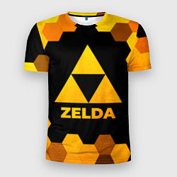 Мужская спорт-футболка Zelda - gold gradient