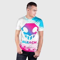 Футболка спортивная мужская Bleach neon gradient style, цвет: 3D-принт — фото 2