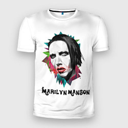 Футболка спортивная мужская Marilyn Manson art, цвет: 3D-принт