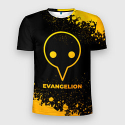 Мужская спорт-футболка Evangelion - gold gradient