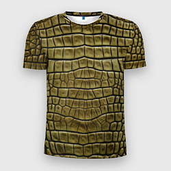 Мужская спорт-футболка Текстура кожи крокодила