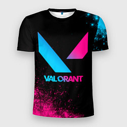 Мужская спорт-футболка Valorant - neon gradient