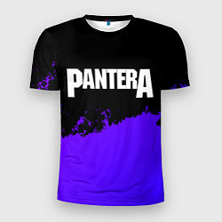 Мужская спорт-футболка Pantera purple grunge