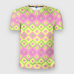 Мужская спорт-футболка Pink yellow style