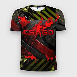 Футболка спортивная мужская CS GO red logo, цвет: 3D-принт