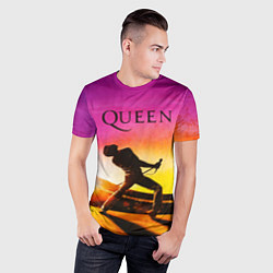 Футболка спортивная мужская Queen Фредди Меркьюри, цвет: 3D-принт — фото 2