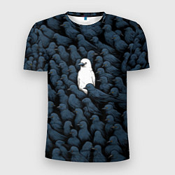 Футболка спортивная мужская White crow, цвет: 3D-принт