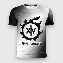 Мужская спорт-футболка Final Fantasy glitch на светлом фоне