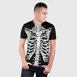 Футболка спортивная мужская Skeleton ribs, цвет: 3D-принт — фото 2