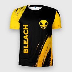 Футболка спортивная мужская Bleach - gold gradient: надпись, символ, цвет: 3D-принт