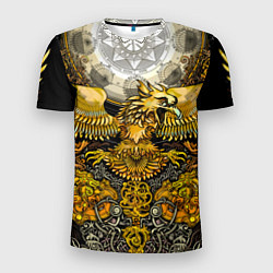 Футболка спортивная мужская Золотой орёл - славянский орнамент, цвет: 3D-принт