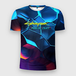 Футболка спортивная мужская Cyberpunk 2077 neon style, цвет: 3D-принт