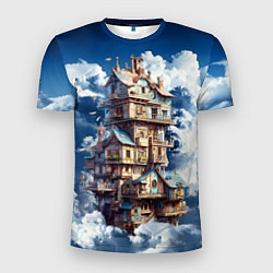 Мужская спорт-футболка Сказочный дом в облаках