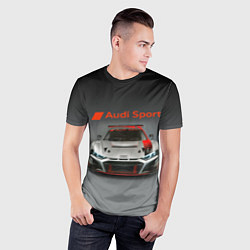 Футболка спортивная мужская Audi sport - racing car - extreme, цвет: 3D-принт — фото 2