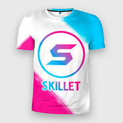 Футболка спортивная мужская Skillet neon gradient style, цвет: 3D-принт