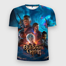 Мужская спорт-футболка Baldurs Gate 3 персонажи