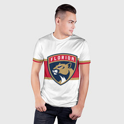 Футболка спортивная мужская Florida panthers - uniform - hockey, цвет: 3D-принт — фото 2