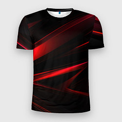 Мужская спорт-футболка Black and red