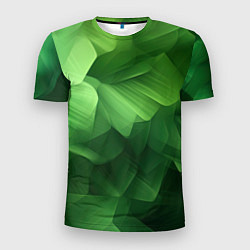 Мужская спорт-футболка Green lighting background