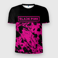 Футболка спортивная мужская Black pink - emblem - pattern - music, цвет: 3D-принт