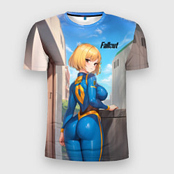 Футболка спортивная мужская Fallout game girl, цвет: 3D-принт