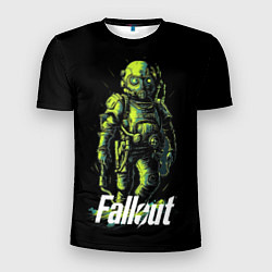 Футболка спортивная мужская Fallout green, цвет: 3D-принт