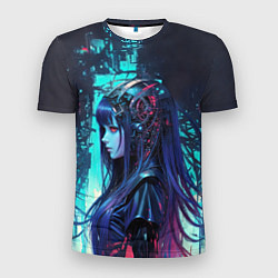 Мужская спорт-футболка Кибернетическая предсказательница