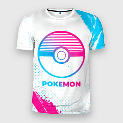 Футболка спортивная мужская Pokemon neon gradient style, цвет: 3D-принт