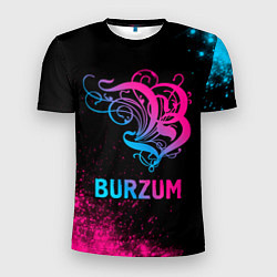 Мужская спорт-футболка Burzum - neon gradient